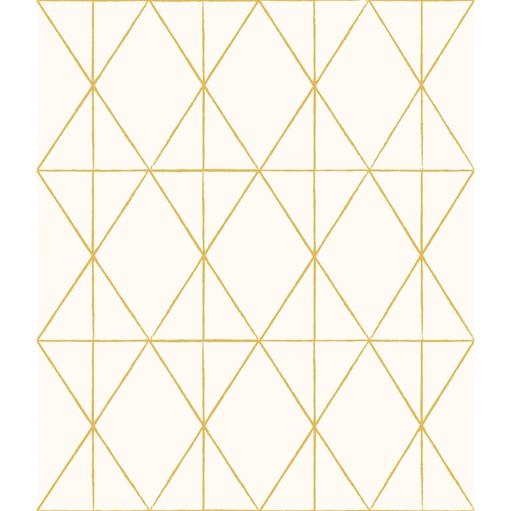 My Style Lennon Gold Geo Peel & Stick Wallpaper