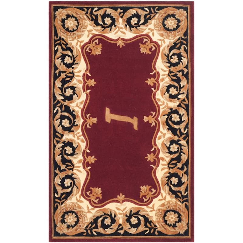 SAFAVIEH Handmade Naples Bojka Traditional Oriental Wool Rug - 5' x 8' - Maroon I - Rectangle