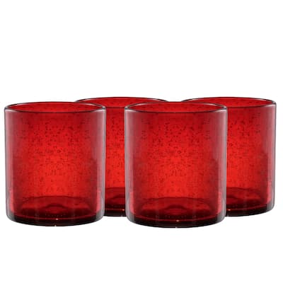 Artland Set of 4 Iris Double Old Fashioned Glass 14 oz - 14 oz