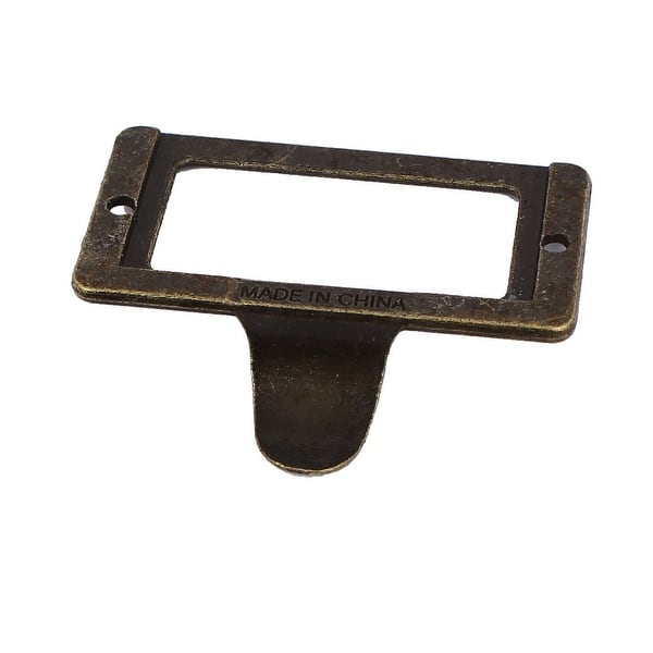 Shop Office Library File Cabinet Tag Frame Label Holder Pull