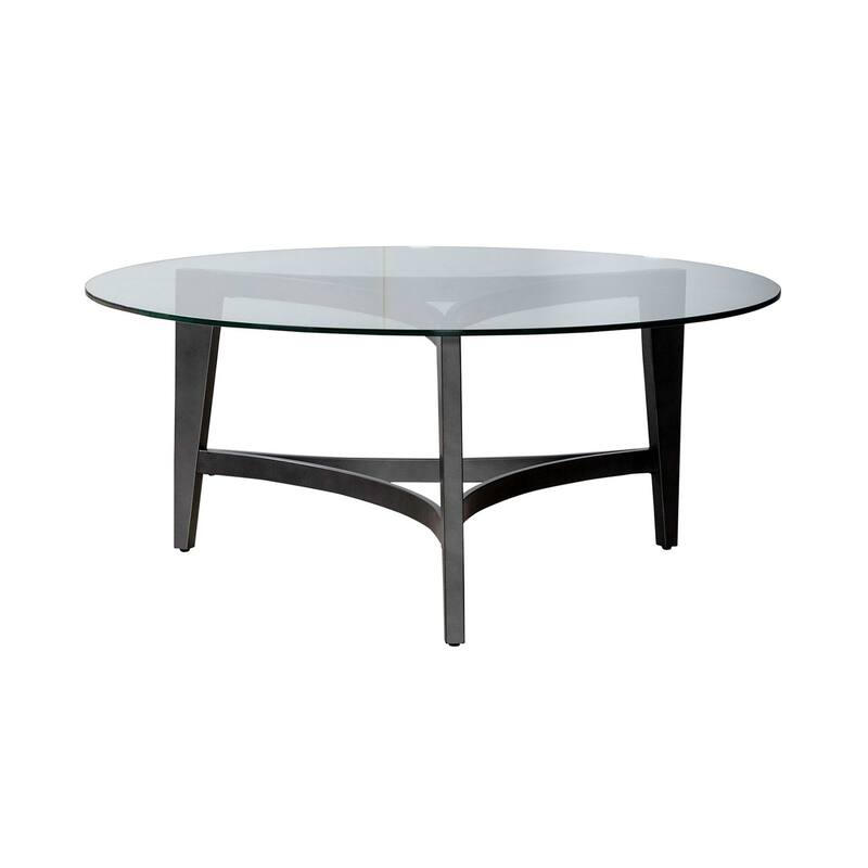 Liberty Furniture Capri Round Glass Cocktail Table, End Tables - Various Options
