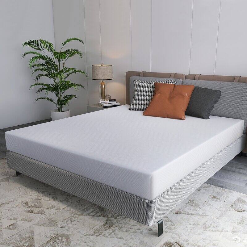 EGOHOME 8 Inch Medium Green Tea Infused Gel Memory Foam Mattress Bed