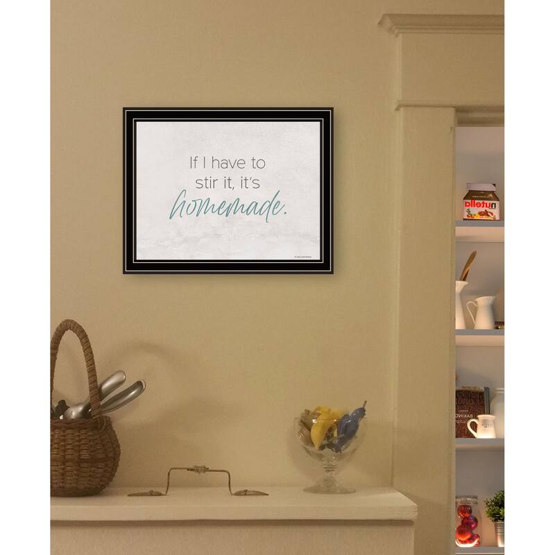 TrendyDecor4U Contemporary "It's Homemade" Framed Print Wall Art