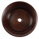 preview thumbnail 3 of 5, Sinkology Copernicus Copper 16" Round Vessel Sink with Ashfield Vessel Faucet Kit