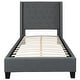 preview thumbnail 37 of 93, Tufted Upholstered Nailhead Trim Platform Bed