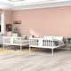preview thumbnail 20 of 23, Twin Over Full Bunk Bed, Converted into 2 Beds, Solid Wood Bunkbeds Bedframe with Safety Rail and Ladder, for Kids/Teens Bedroom