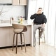 preview thumbnail 7 of 167, Glitzhome Set of 2 or 4 Modern Counter & Bar Height Wooden Swivel Bar Stools