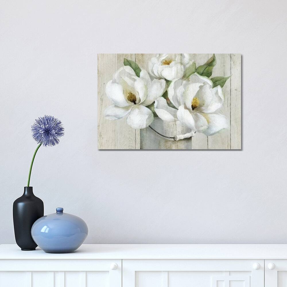 iCanvas "Shiplap Magnolias" by Nan Canvas Print
