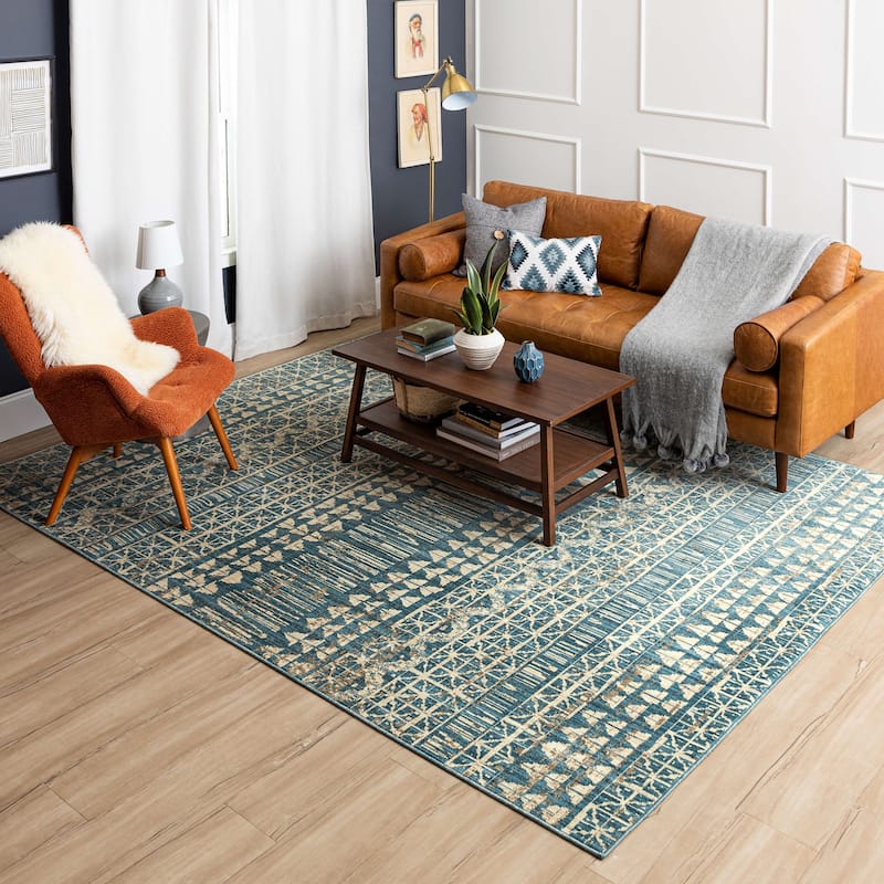 Mohawk Home Sansay Tribal Stripe Area Rug