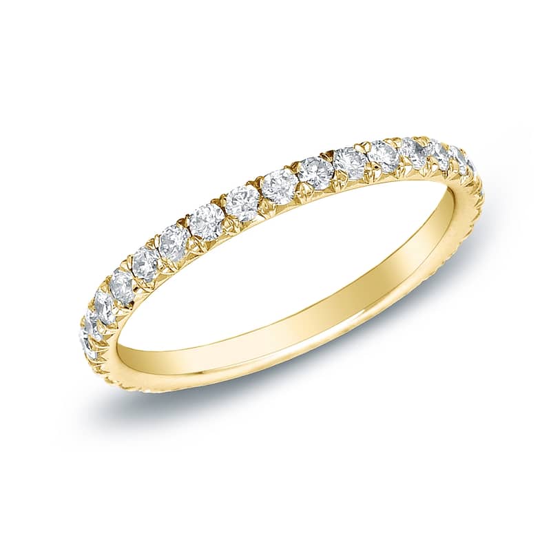 Auriya 2/5ctw Round Diamond Wedding Band 14k Gold - Yellow - 5.5