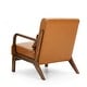preview thumbnail 50 of 107, Glitzhome Set of 2 30.75"H Mid-Century Modern PU Leather Accent Armchairs with Rubberwood Frame - 25.75"L x 33.75"W x 30.75"H