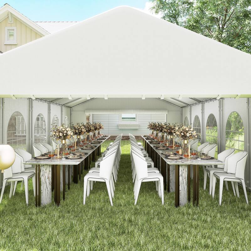 Outsunny 16' x 32' Heavy Duty Party Tent, Large Canopy Tent, Event Tent