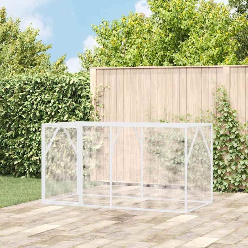 vidaXL Bird Cage Anthracite Galvanized steel - 208 x 102 x 108 cm