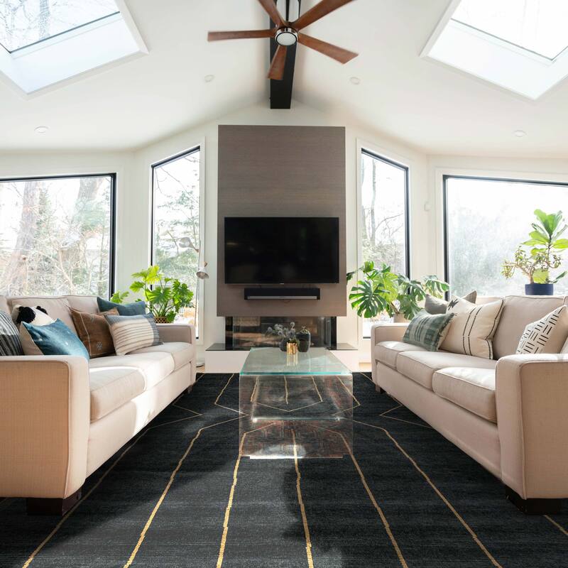 ECARPETGALLERY Hand-knotted Pak Finest Marrakesh Dark Green Wool Rug - 9'0 x 11'9