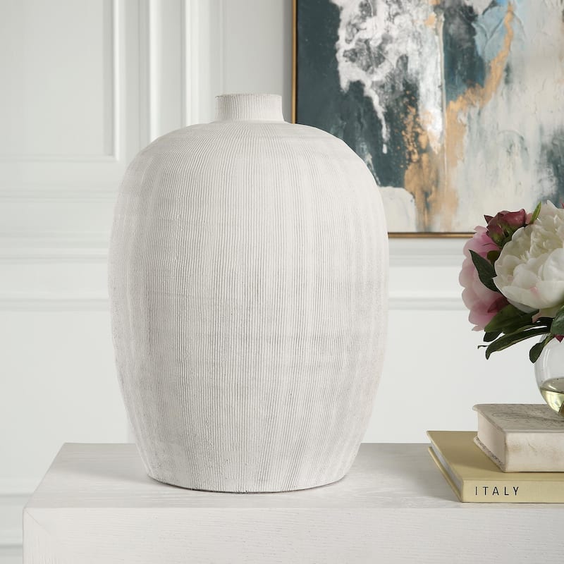 Uttermost 18104 Floreana 14" Tall Ceramic Vase