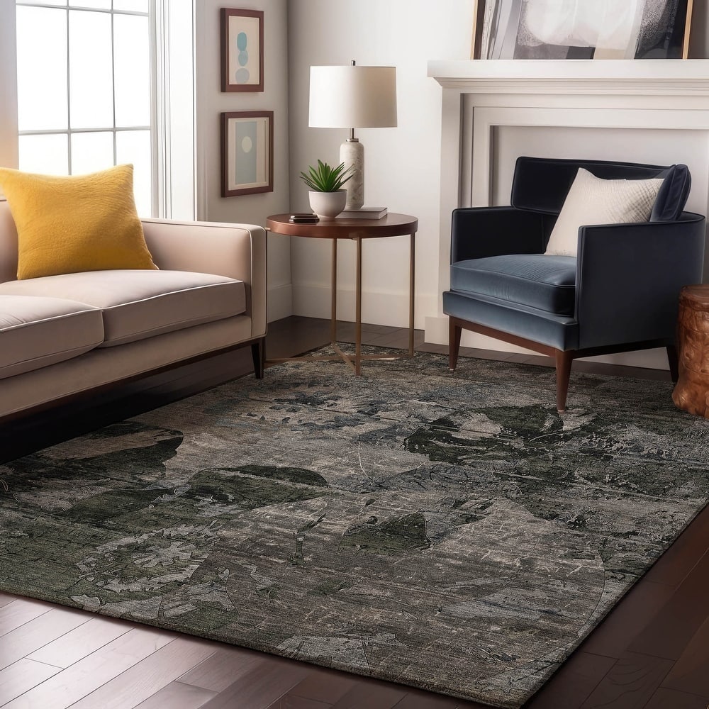 Premium Washable Super Soft Solid Abstract Mayfield Rug