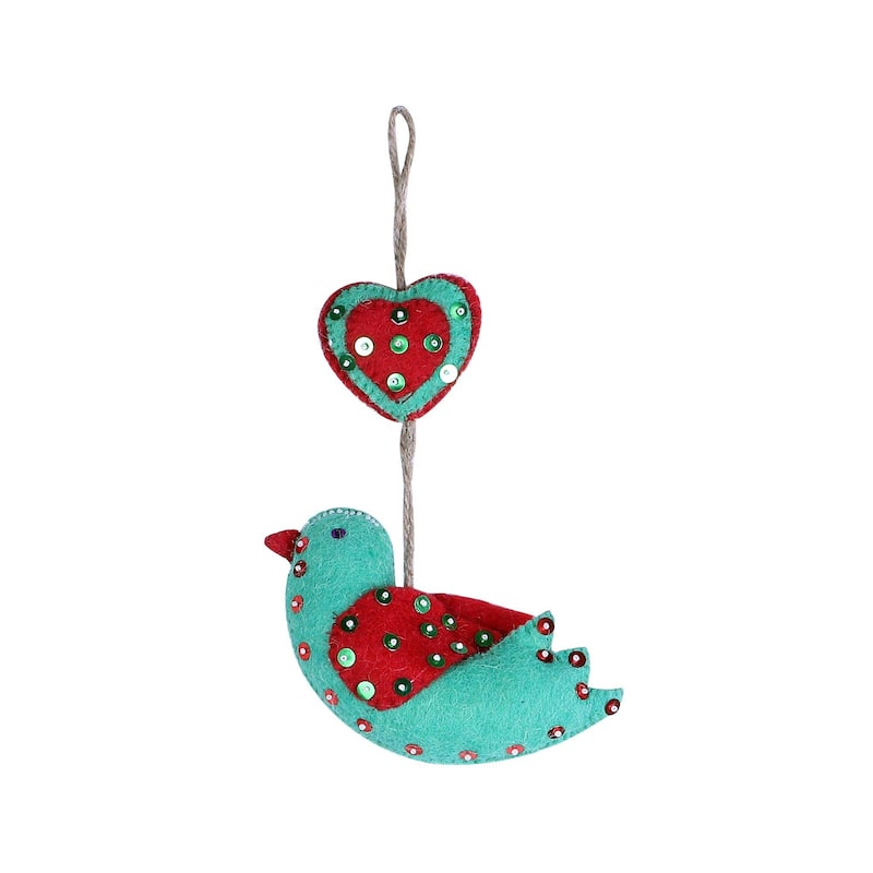 Handmade Wool felt ornaments (India)