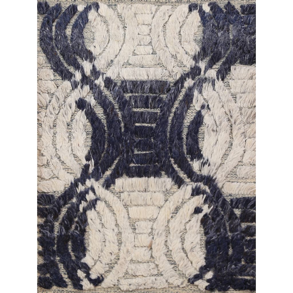 Contemporary Moroccan Oriental Foyer Rug Hand-Knotted Wool Carpet - 2'0"x 3'0"