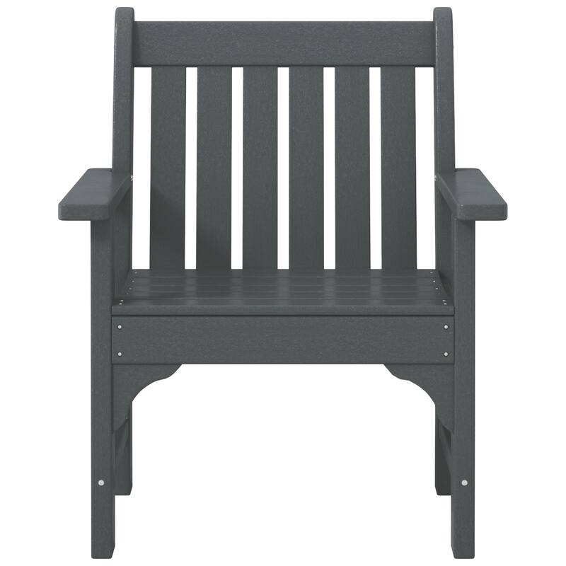 Polytrends Laguna Outdoor Patio 3-Piece Garden Arm Chair Conversation Set With Side Table