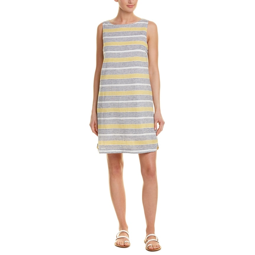 beachlunchlounge linen blend shift dress