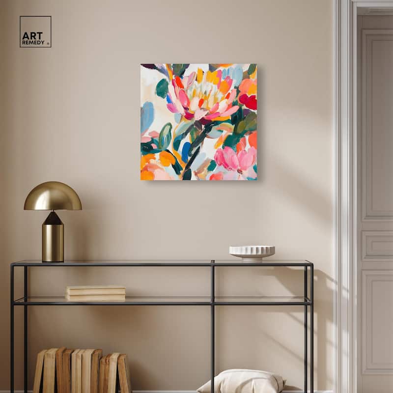 Lively Flora I Canvas by Art Remedy, Gallery Wrapped