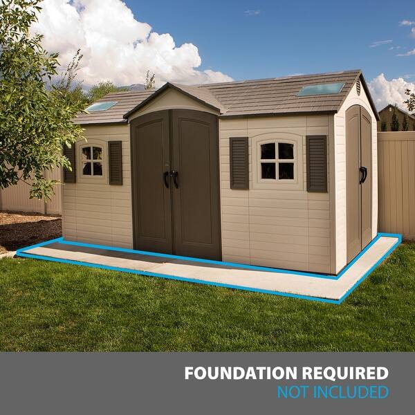 Lifetime 15 Ft. x 8 Ft. Outdoor Storage Shed - 15 x 8 ft.