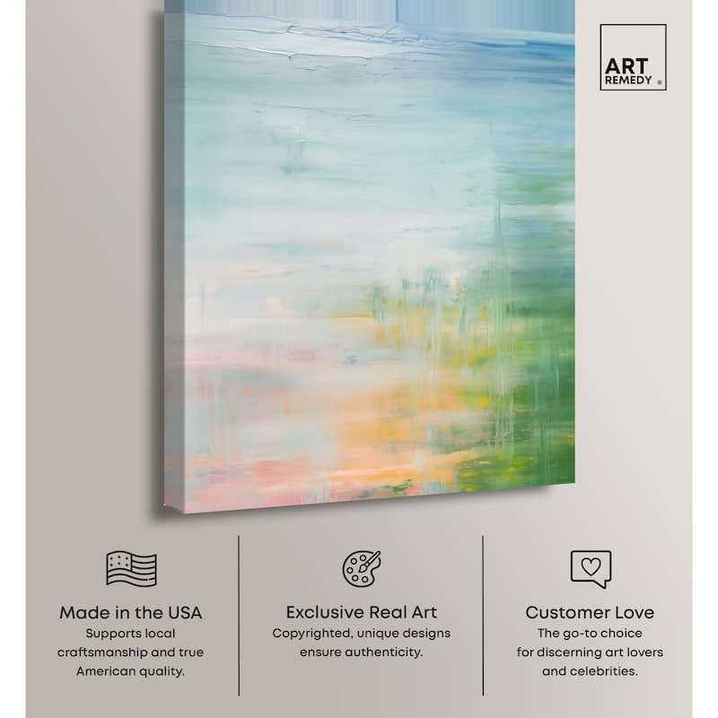 Peaceful Shore Canvas by Art Remedy, Gallery Wrapped