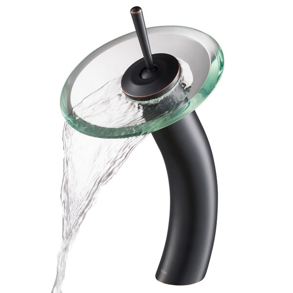 KRAUS Waterfall Vessel Bathroom Faucet Oil Rubbed Bronze