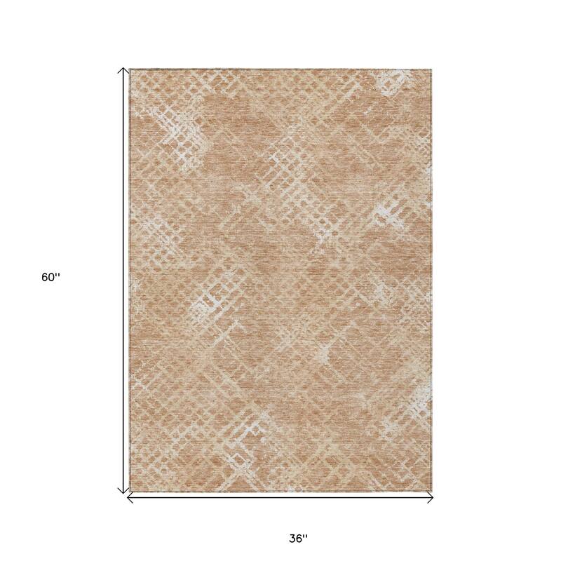 HomeRoots Geometric Transitional Rectangle Outdoor Rug