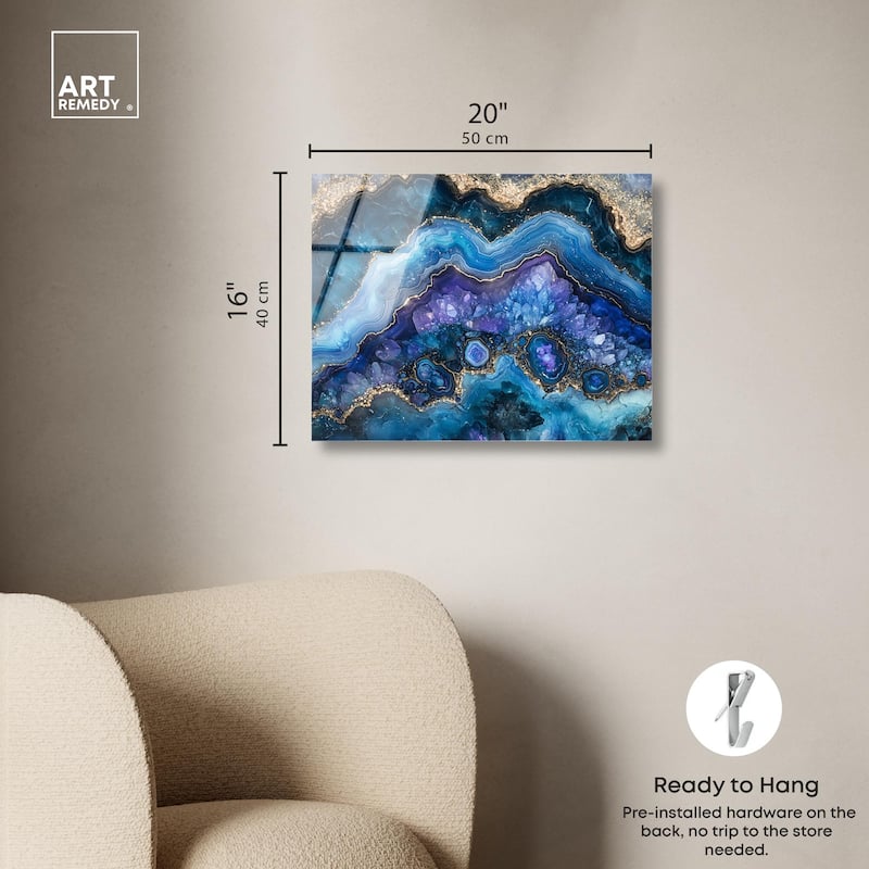 Galactic Geode II Acrylic by Art Remedy, Ready to Hang