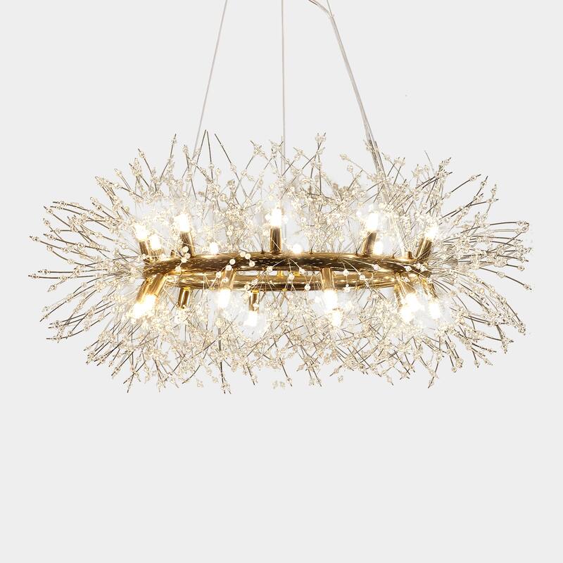12/20-Light Modern Firework Dandelion Crystal Chandelier(Bulb Included)