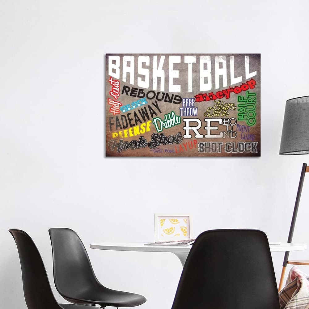 iCanvas "Basketball Slang" by 5by5collective Canvas Print
