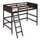 preview thumbnail 7 of 13, Solid Wood Twin Size Loft Bed with Ladder & Safety Guaranteed, Espresso