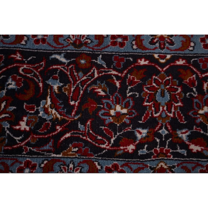 Traditional Red Kashan Turkish Rug Machine Made Bedroom Carpet - 10'0" x 13'0"