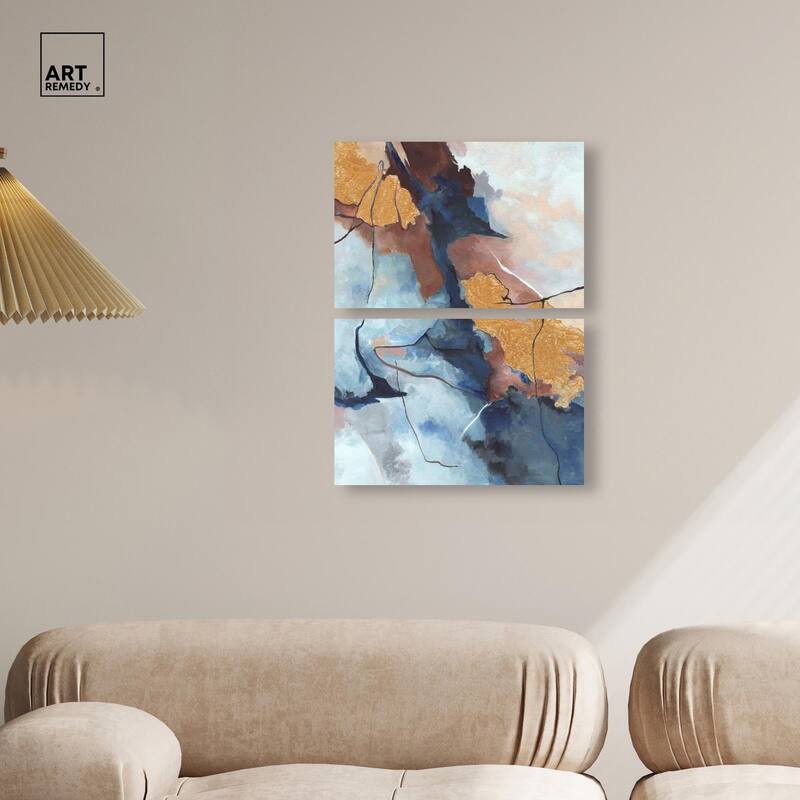 Heaven and Earth Canvas Set of 2 by Art Remedy, Gallery Wrapped