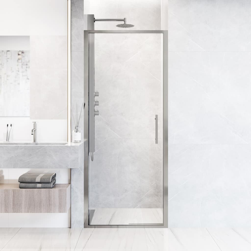 Vigo VG6079CL3276 Astoria 76" High x 32" Wide Pivot Framed Shower Door