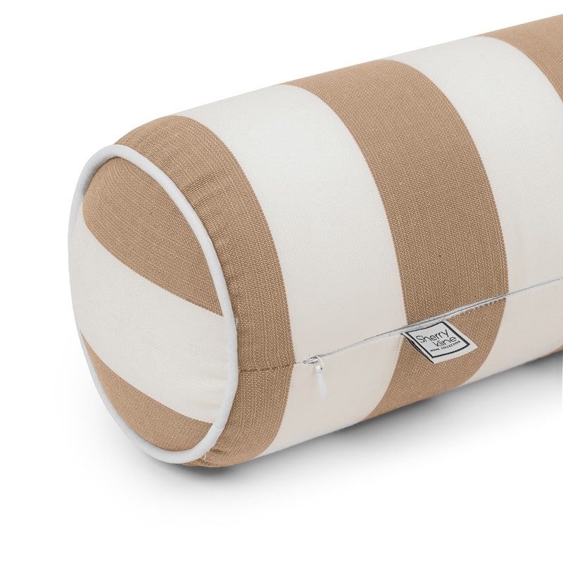Sherry Kline Indoor/Outdoor Cabana Stripe Set of 2 Neckroll Bolster - N/A