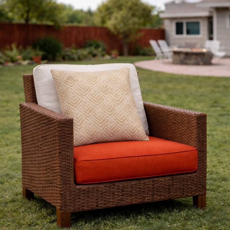 2 Pack Outdoor Throw Pillows, Waterproof & Fade-Resistant Patio Cushions- Soft & Comfortable Decorative Pillow Covers (18x18")