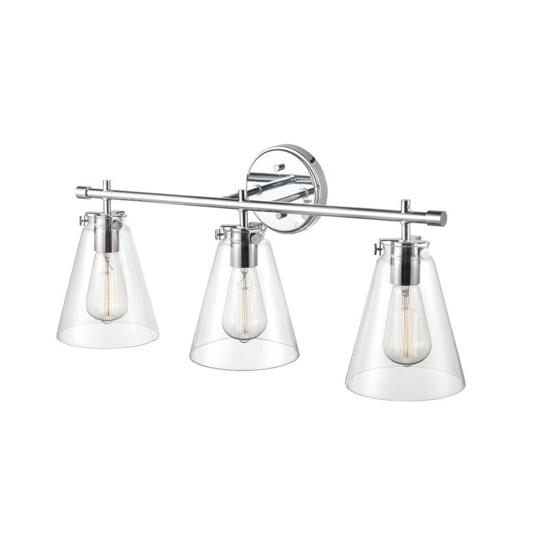 Millennium Lighting Aliza 3 Light Vanity Fixture with Clear Glass Shades