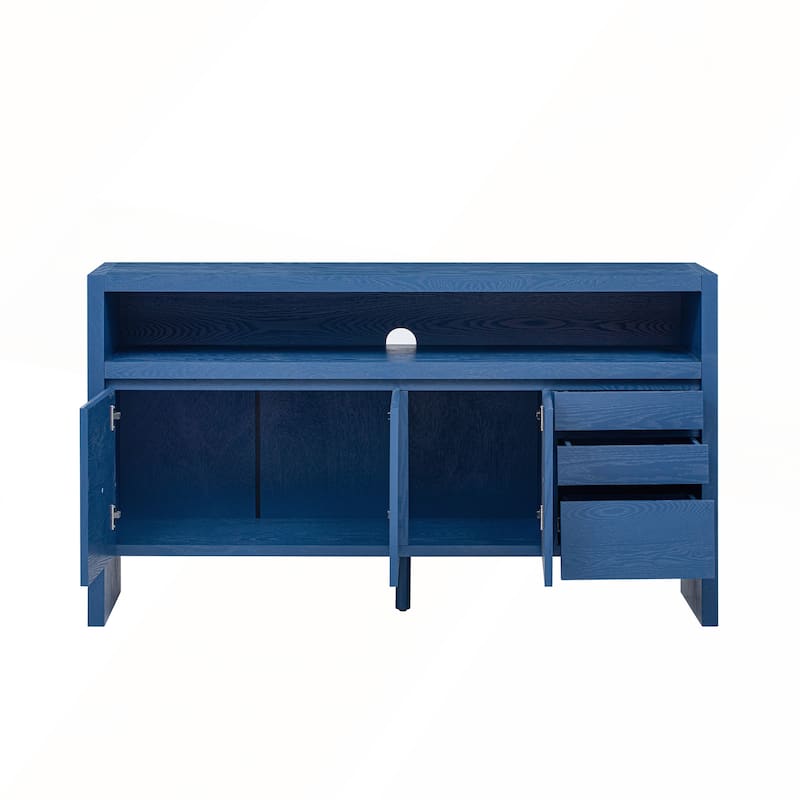 Modern 60in 3 Doors Sideboard with 3 Drawers