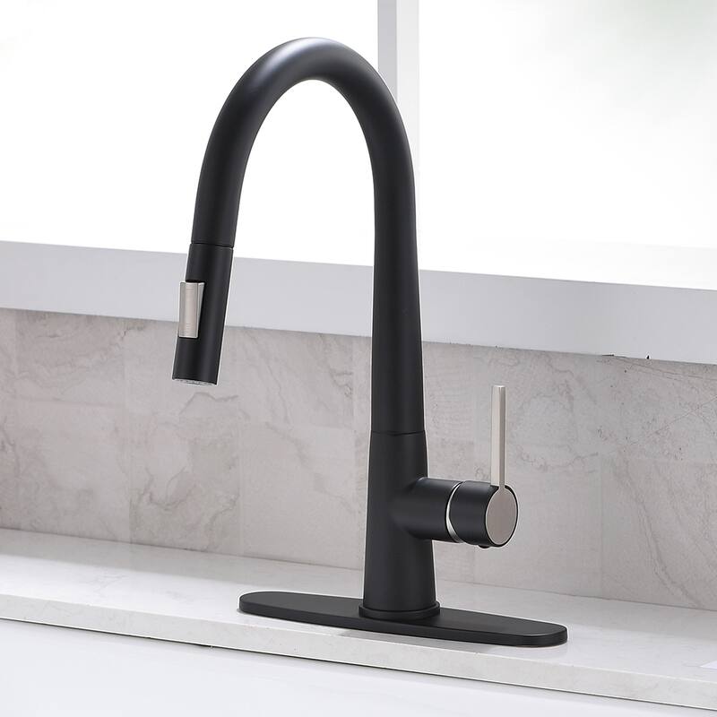 Black Touchless Kitchen Faucet With Deck Plate Bed Bath & Beyond
