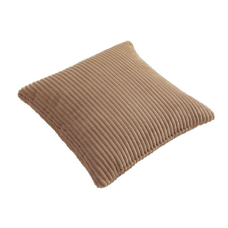 Set of 2 Decorative Corduroy Throw Pillows for Couch & Bed