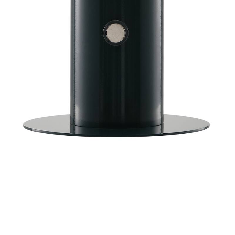 Porcini 10.75" Contemporary Bohemian Rechargeable/Cordless Iron Integrated LED Mushroom Table Lamp, by JONATHAN Y