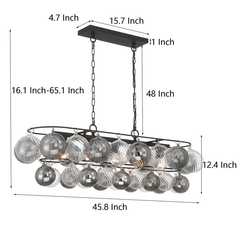 Acroma 5 - Light Dimmable Bubble Dining Room Chandelier