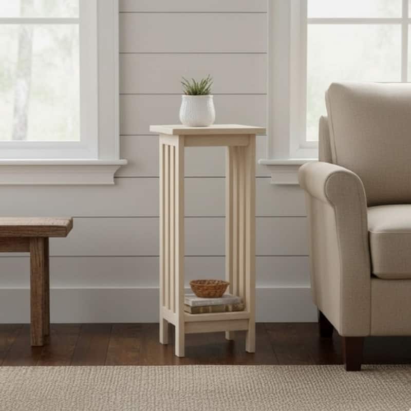 The Gray Barn Secret Valley Unfinished Solid Wood Mission Plant Stand