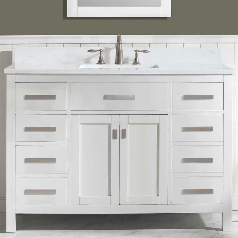 Valentino 48" Single Vanity in White