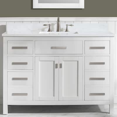 Valentino 48" Single Vanity in White