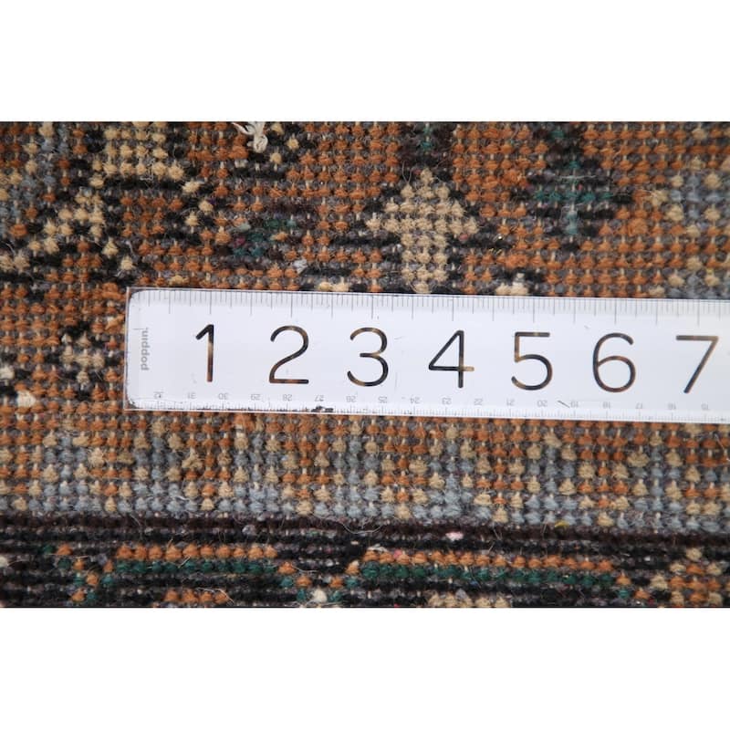 Orange Heriz Serapi Indian Runner Rug Hand-Knotted Wool Carpet - 2'8"x 8'2"