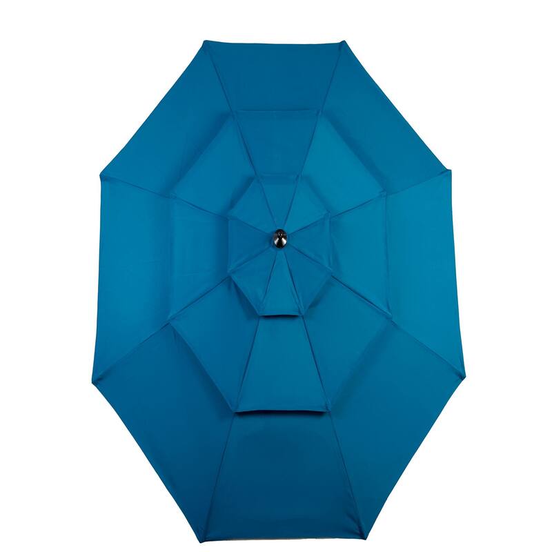 Topcraft 10ft Aluminum 3 Tier Tiltable Market Umbrella