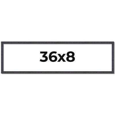 36x8 Frame Brown Picture Frame - Complete Modern Photo Frame Includes